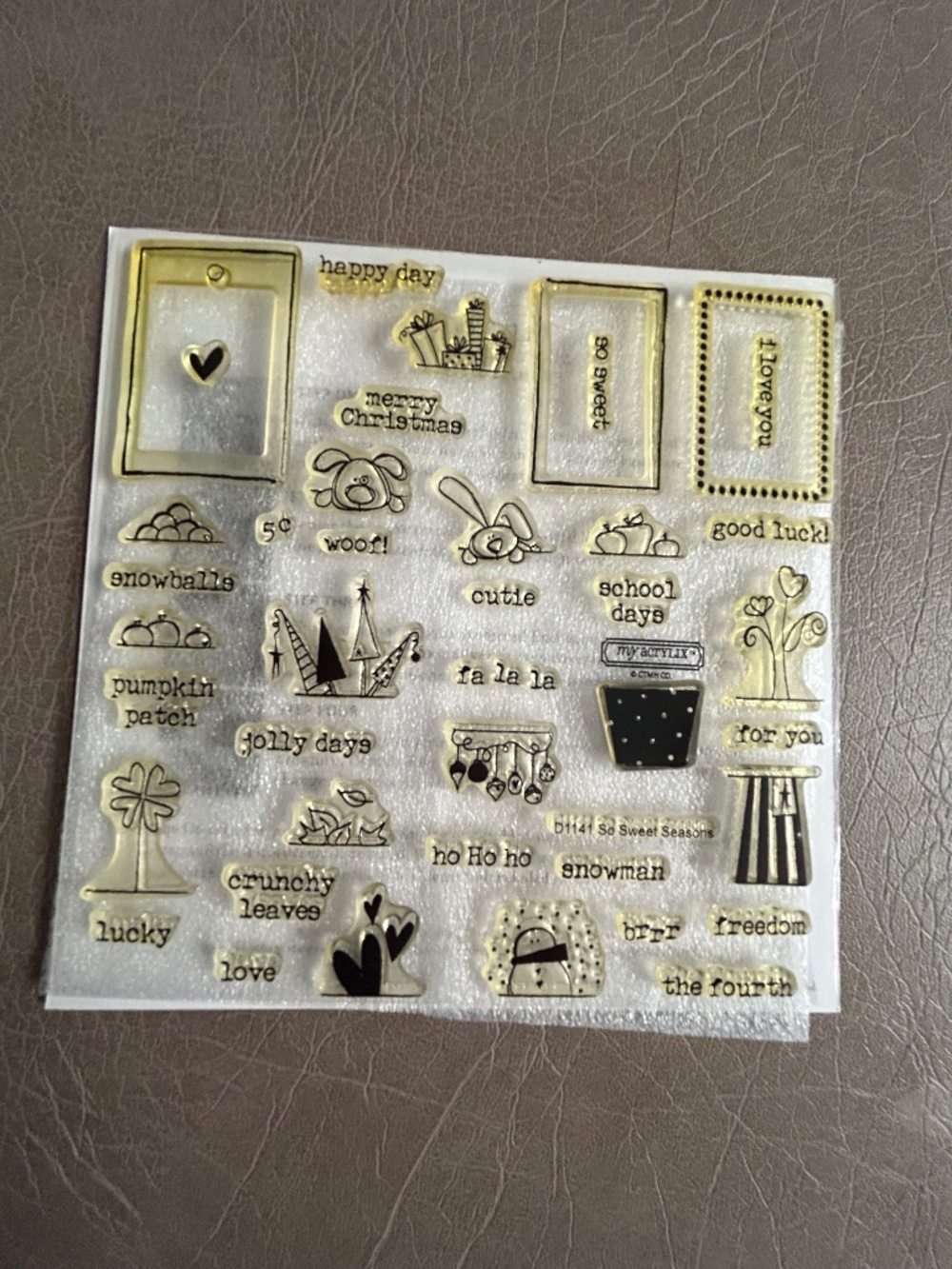 CTMH. stamp sets.   This set is perfect for tags for all seasons and holidays.